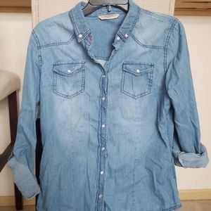 Chambray Button Up